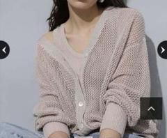 Arpege story 2WAYメッシュカーデ 白 新品タグ付き Arpege story 【店舗限定】2wayメッシュカーデ