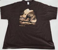 【レア】スネーク&カウボーイ Tシャツ XXL サイズ ブラウン★