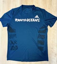 adidas RUN FOR THE OCEANS Tシャツ ネイビー　M