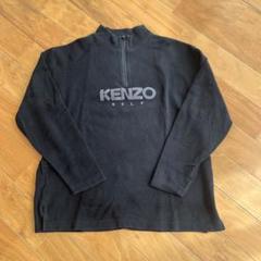 90s KENZO ゴルフ アーガイル ニット切替 スウェット 黒 刺繍 XL a796483c0875e63f13ce03d54970c5
