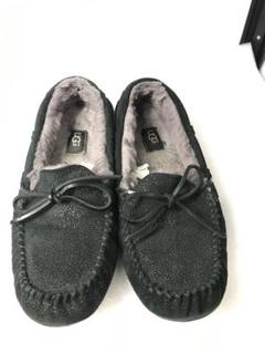 お気にいる UGG】ダコタ スパークル モカシン 26cmボア ラメ スリッポン 黒 靴