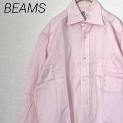 BEAMS ワイシャツ 長袖 胸ポケット 無地 シンプル スーツ オフィス