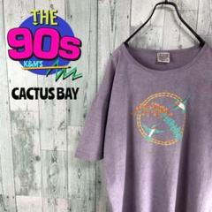 80's 90's レトロ古着　バード柄　ビーズ付き　ヴィンテージ Tシャツ