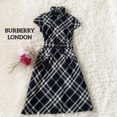 高級 美品 バーバリーロンドン ブラック半袖ポロシャツワンピース　大きいサイズ 2025年最新】BURBERRY LONDON カラー：ブラック系 半袖の人気