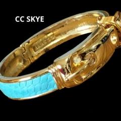 CC SKYE ダブルラップブレスレットレザーニコールCCスカイアクセ