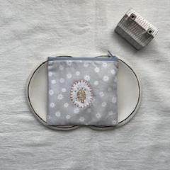 スイーツ刺繍ファスナー付きポーチ
