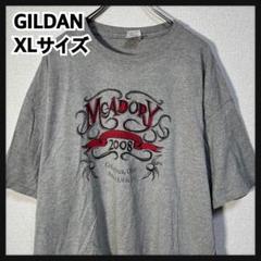 【ギルダン】半袖Tシャツ　幾何学　花柄　グレー　オハイオ州　XL　42