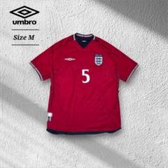 UMBROイングランド代表2004ファーディナンドサッカーシャツユニフォーム赤М