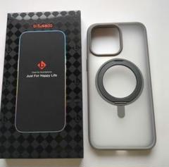 iPhone15ProMax用ケース半透明マット(グレー) 6.7インチ