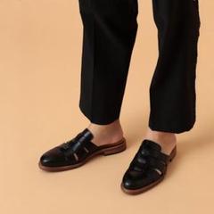 【極美品】JALAN SRIWIJAYA BEAMS別注 キルトミュール 23 Demi-Luxe BEAMS（デミルクス ビームス）の「JALAN SRIWIJAYA