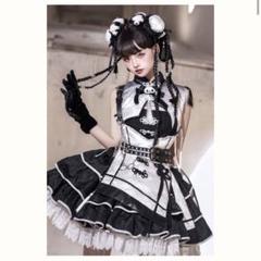 値下げ交渉可Epetice パンダチャイナ エプロン付きメイド服