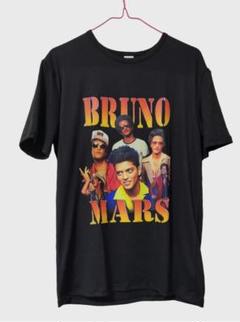 BRUNO MARS ブルーノ・マーズ Tシャツ黒【フォト】2018 Bruno Mars ブルーノマーズ Tシャツ ヴィンテージ加工 S - メルカリ