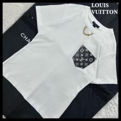 【人気モデル】ルイヴィトン☆モノグラムポケットTシャツ チェーン 入手困難 人気モデル】ルイヴィトン☆モノグラムポケットTシャツ チェーン