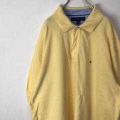 USA古着 トミーヒルフィガー TOMMY HILFIGER ポロシャツ 黄色