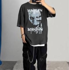 Marilyn Manson ヴィンテージ加工　フェードTシャツ ロックT
