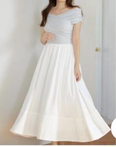 Gathered Bicolor DressサイズMのサムネイル