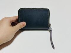 新品・ ブラック×すみれ色のコインケース③