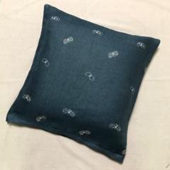 クッションカバー　ネイビー 新品未使用　ミナペルホネン　yume