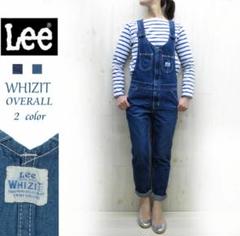 美品 Lee デニムオーバーオール フロントジップ WHIZIT OVERALL Lee オーバーオール フロントジップ リンス WHIZIT OVERALL LEE