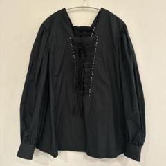24ss  新品 ノワール ケイニノミヤ ギャルソン 綿 ブロード ブラウス M 2025年最新】noir kei ninomiya レディース 長袖 シャツ