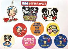 スーパーミルクチャン　LOVERS HOUSE　ステッカー　シール　ラベル当時品