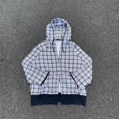 ひ*が様 90s old uniqroコットン チェック ジップパーカー アノラ 90's Jクルー コットンアノラックパーカー タータンチェック [J