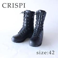 極美品　CRISPI　クリスピー　ミリタリーブーツ　ゴアテックス　ブラック　42 極美品 CRISPI クリスピー ミリタリーブーツ ゴアテックス