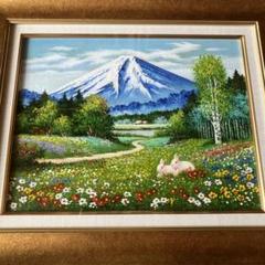 絵画Sachiko油彩4号風景画逸品Q34