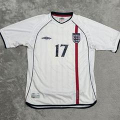 UMBRO　イングランド代表　17番　シェリンガム　ユニフォーム　M　白　ホーム