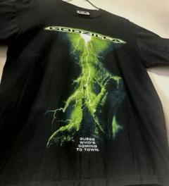 90s GODZILLA ゴジラ tシャツ ブラック 雷 映画 ムービー