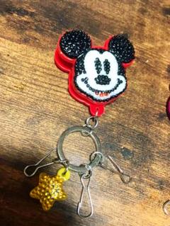 ハンドメイド ディズニー キーホルダー クリップ