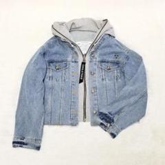 COOLATIQUES Gジャン デニムスゥエットフーディー パーカー COOLATIQUES Gジャン デニムスゥエットフーディー パーカー
