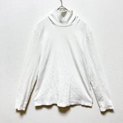 ユニクロ コットンフライスタートルネックT 長袖 M
