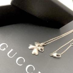 GUCCI グッチ シルバー 925 クローバーネックレス 箱付き - メルカリ