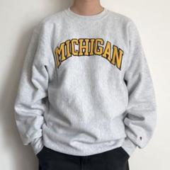 90s MICHIGAN カレッジロゴ スウェット リバースウィーブ フェード Yahoo!オークション - 90s REVERSE WEAVE MICHIGAN カレッジロゴ