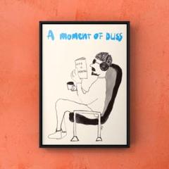 ★A4フレーム付き★オリジナル アートポスター A moment コーヒー