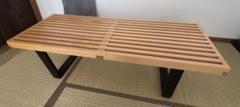 Herman Miller ネルソンプラットフォームベンチ　ガラス天板付　正規品