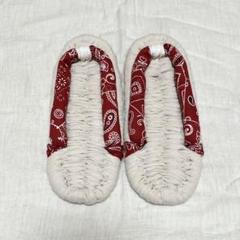 布ぞうり 布草履 約22.5cm ハンドメイド ペイズリー 洗濯可