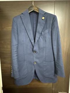 LARDINI ネイビー テーラードジャケット　ラルディーニ