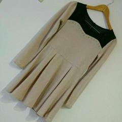新品 ニットワンピース L 肩シースルーのサムネイル