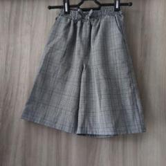 グレー系チェック ハーフパンツ