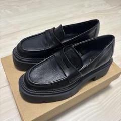 ZARA プラットフォームローファー　ブラック 厚底ローファー 38 プラットフォームローファー - ブラック | ZARA Japan / 日本