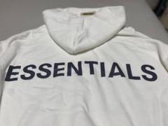 ESSENTIALS ホワイト パーカー フード付き