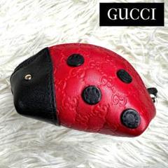⋟美品⋞ 希少品 / グッチ グッチシマてんとう虫コインケース 282640 ⋟美品⋞ 希少品 / グッチ グッチシマてんとう虫コインケース 282640