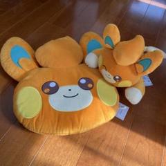 ポケモン　パモ　もぷくっとぬいぐるみ　顔型ぬいぐるみクッション