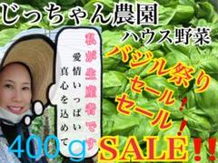 400g バジル ばじる 新鮮野菜 農家直送 ハウス野菜 セール お買い得