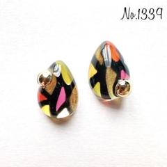 No.1339 カラフル レジンピアス レジンイヤリング