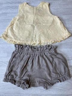 petit main♡レーストップスとショートパンツのセットアップ