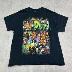 MARVEL　ヒーロー集合　トップス　半袖　Tシャツ　古着　ブラック　黒　XL