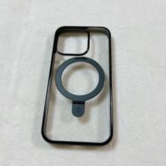 iPhone 15 Pro ケース リング マグネットMagSafe ブラック